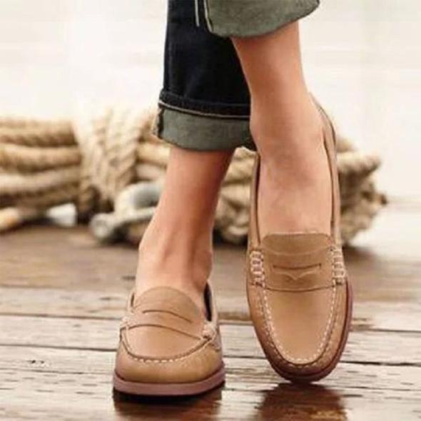 Eleanor | Women's Classic Penny Loafers Slip On Casual Shoes