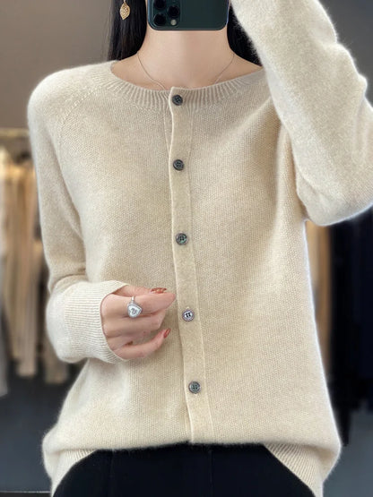 Susan | Knit Cardigan with Buttoned Front