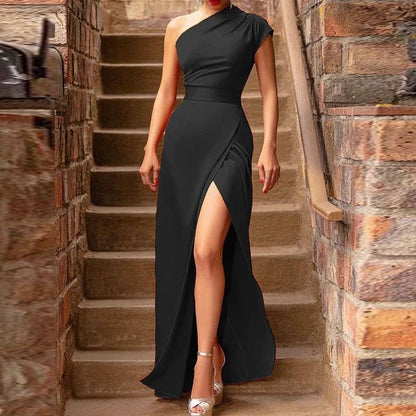 Ylenia | Women’s One-Shoulder Maxi Dress | Long