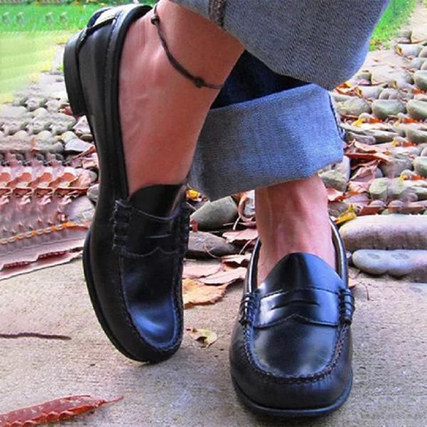 Eleanor | Women's Classic Penny Loafers Slip On Casual Shoes