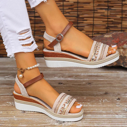 Eleanor | Relaxed Summer Sandals with Platform Sole