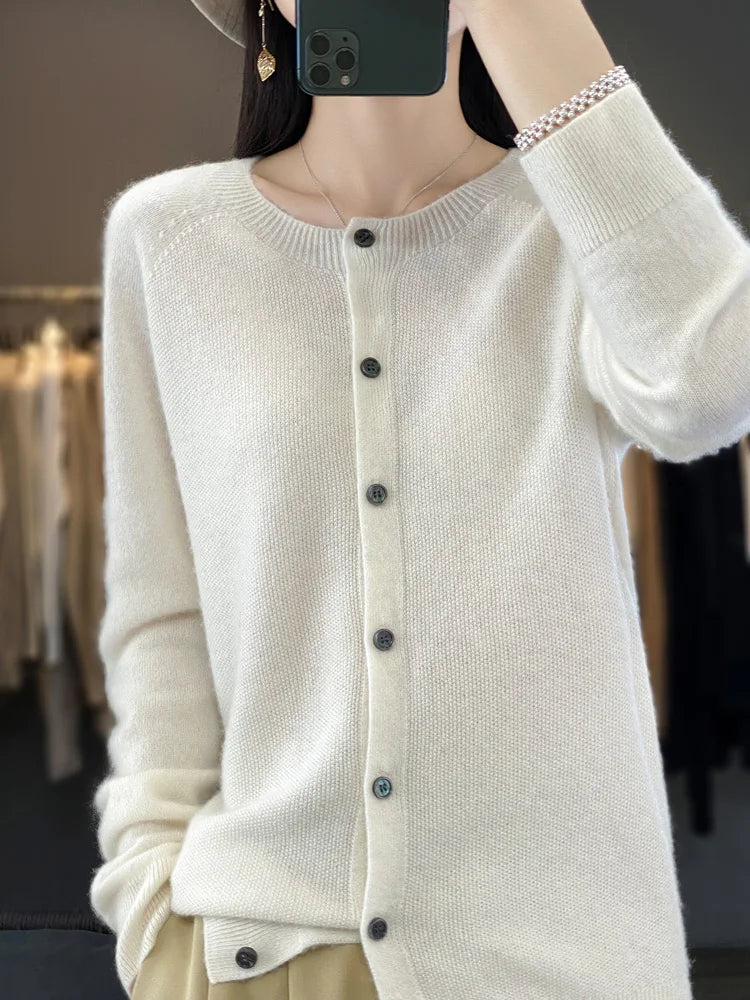 Susan | Knit Cardigan with Buttoned Front