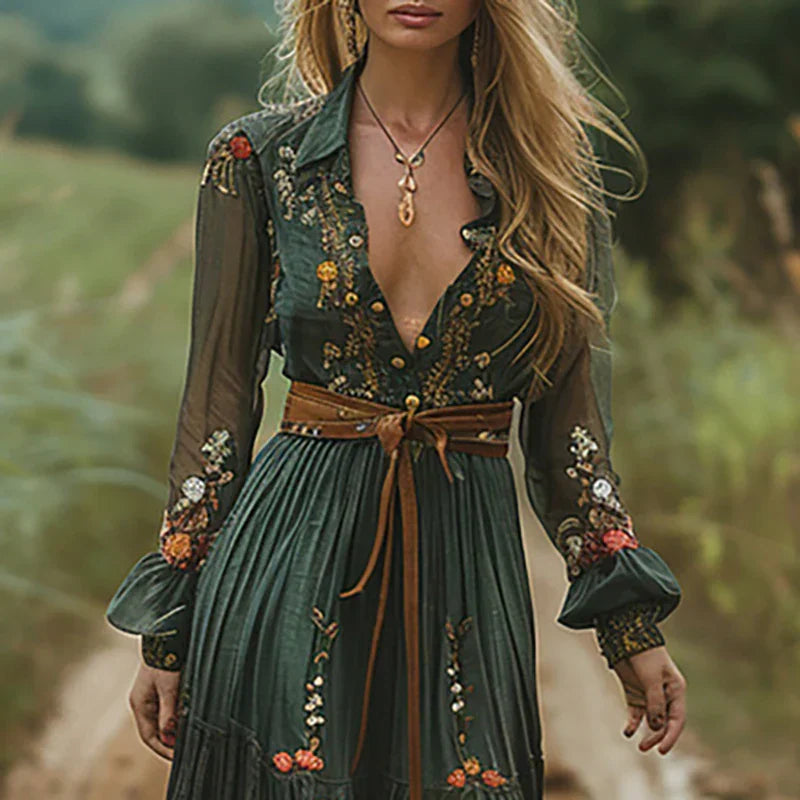 Zaria | Women’s Boho Maxi Dress | Floral