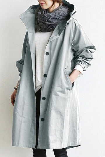 Desiree | Women's Windbreaker Coat with Hooded Design