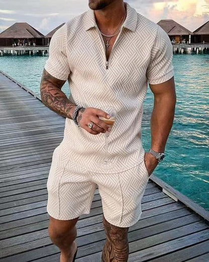 Peregrin | Men’s Short-Sleeve Shirt and Matching Shorts Set | Casual