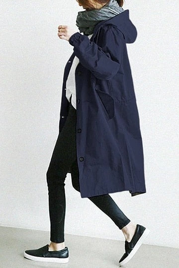 Desiree | Women's Windbreaker Coat with Hooded Design