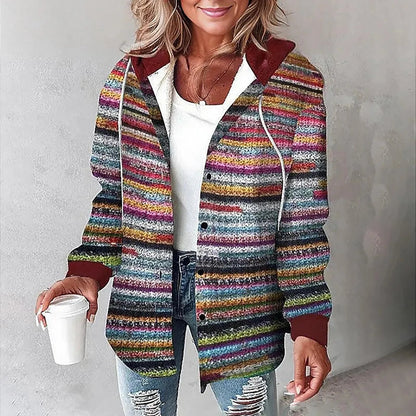 Lily | Women's Plaid Autumn Jacket with Hood