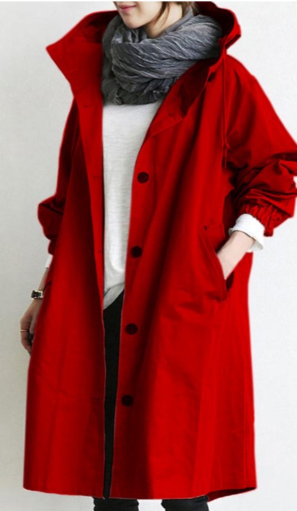 Desiree | Women's Windbreaker Coat with Hooded Design