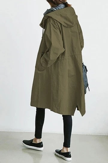 Desiree | Women's Windbreaker Coat with Hooded Design