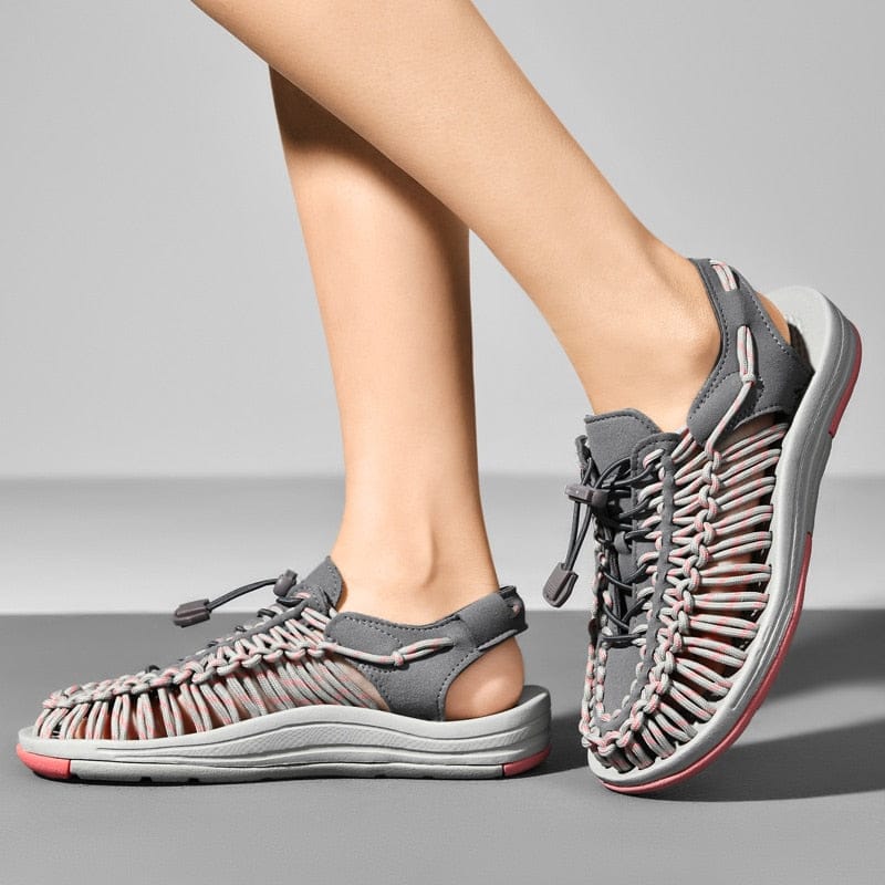 Violet | Casual Woven Sandals with Adjustable Fit