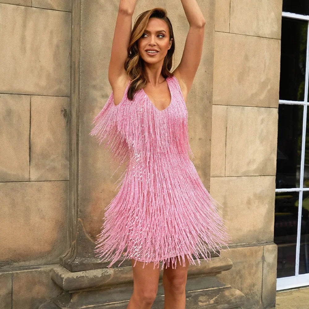 Ella | Elegant A-Line Cocktail Dress with Sequins