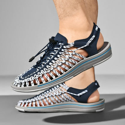 Violet | Casual Woven Sandals with Adjustable Fit