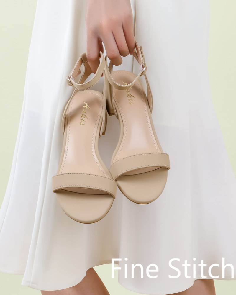 Lorelei | Women’s elegant block heel sandals with ankle strap