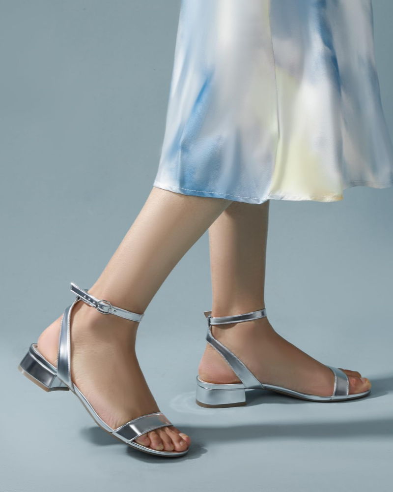 Lorelei | Women’s elegant block heel sandals with ankle strap