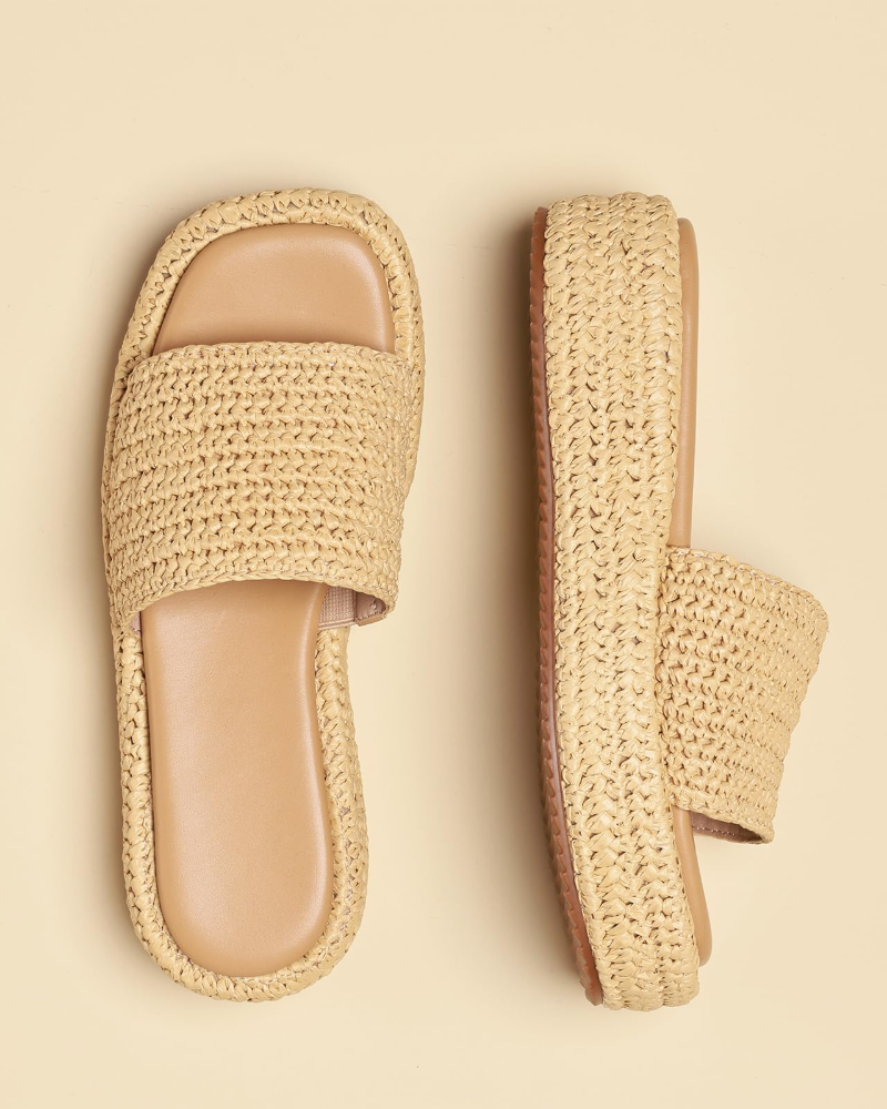 Juliette | Women’s bohemian platform espadrille slip on sandals