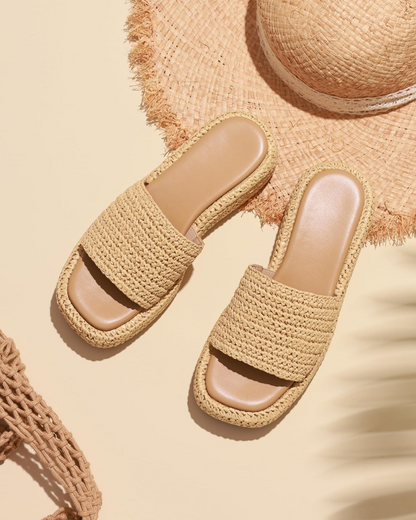 Juliette | Women’s bohemian platform espadrille slip on sandals