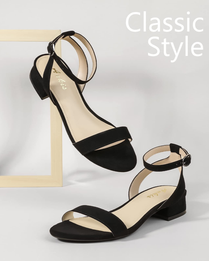 Lorelei | Women’s elegant block heel sandals with ankle strap