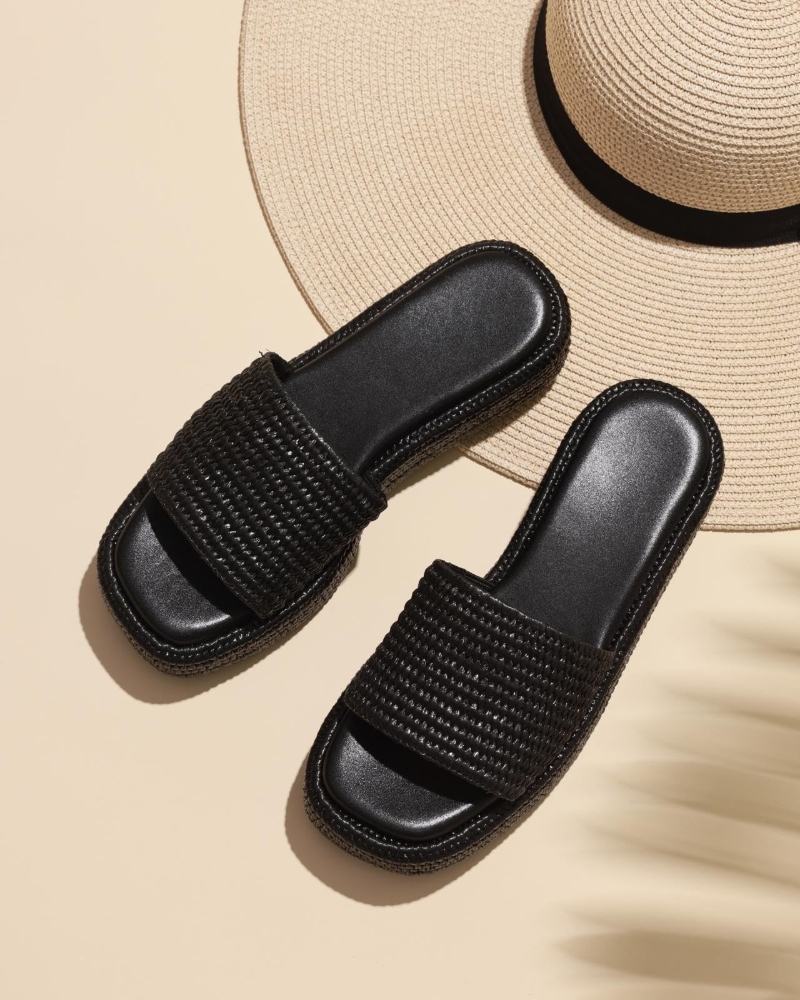Juliette | Women’s bohemian platform espadrille slip on sandals