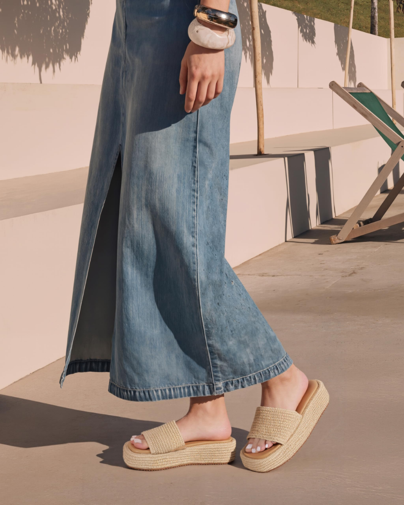 Juliette | Women’s bohemian platform espadrille slip on sandals