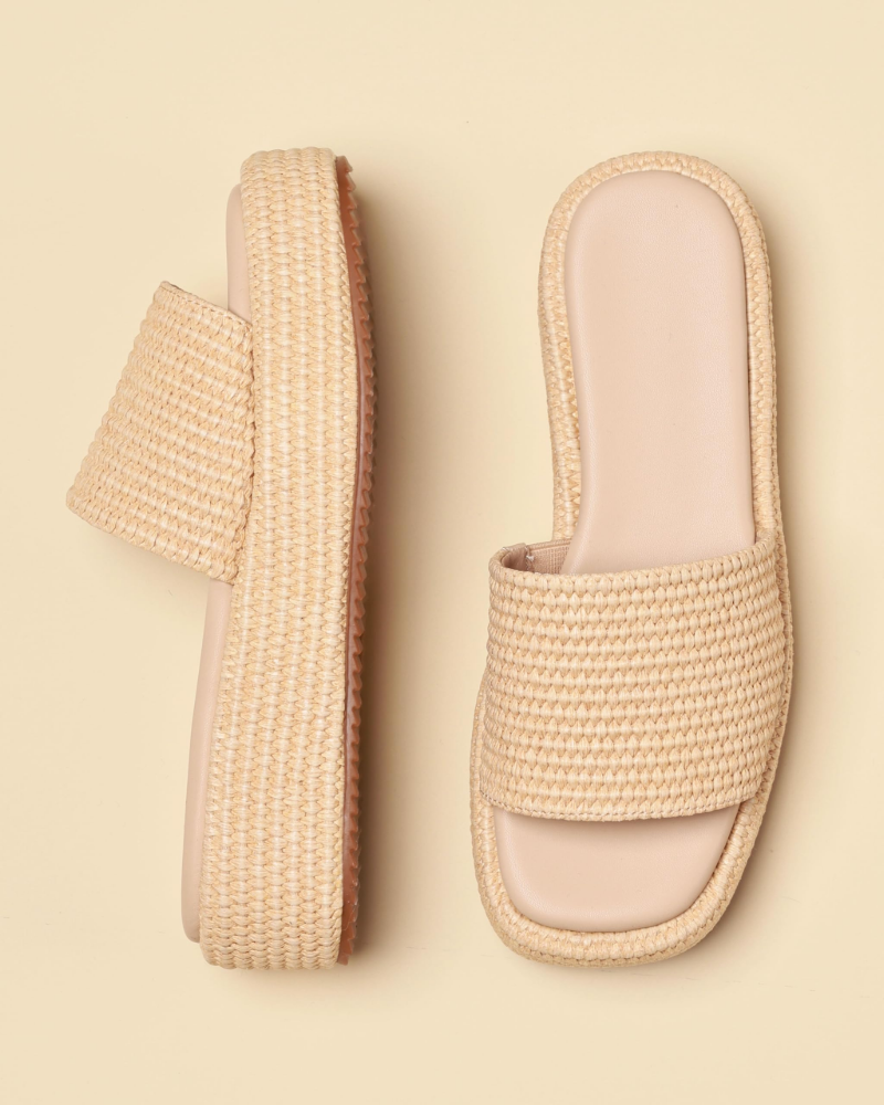 Juliette | Women’s bohemian platform espadrille slip on sandals