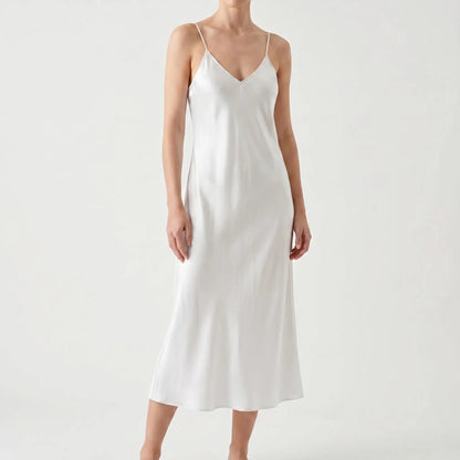 Aurora | Satin Slip Dress with V Neck
