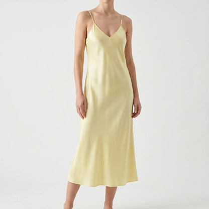 Aurora | Satin Slip Dress with V Neck