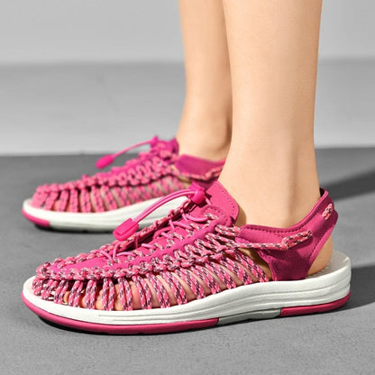 Violet | Casual Woven Sandals with Adjustable Fit