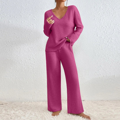 Betty | Knitted Piece Set with Ribbed Texture