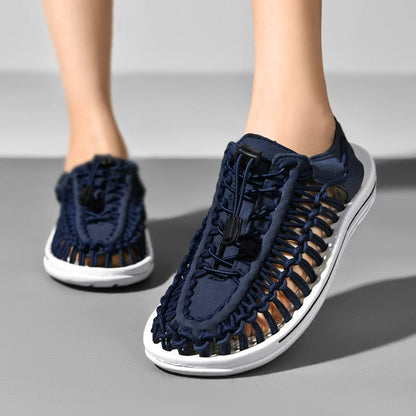 Violet | Casual Woven Sandals with Adjustable Fit