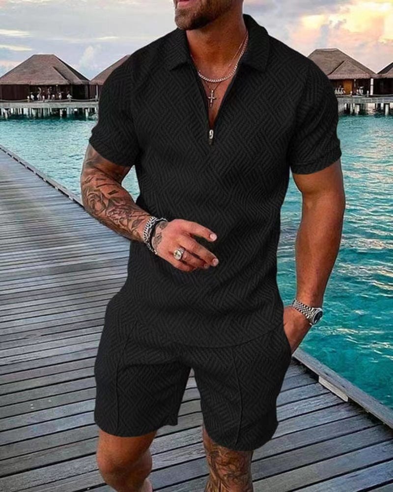 Peregrin | Men’s Short-Sleeve Shirt and Matching Shorts Set | Casual