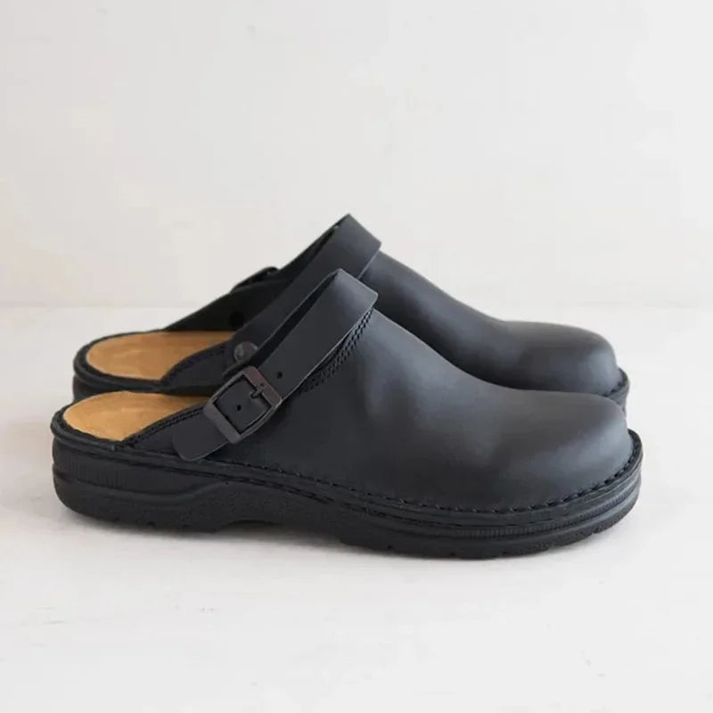 Leon | Men ergonomic clogs with adjustable strap and thick sole