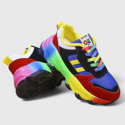Zeno | Women’s Colorful Platform Running Sneakers | Laces
