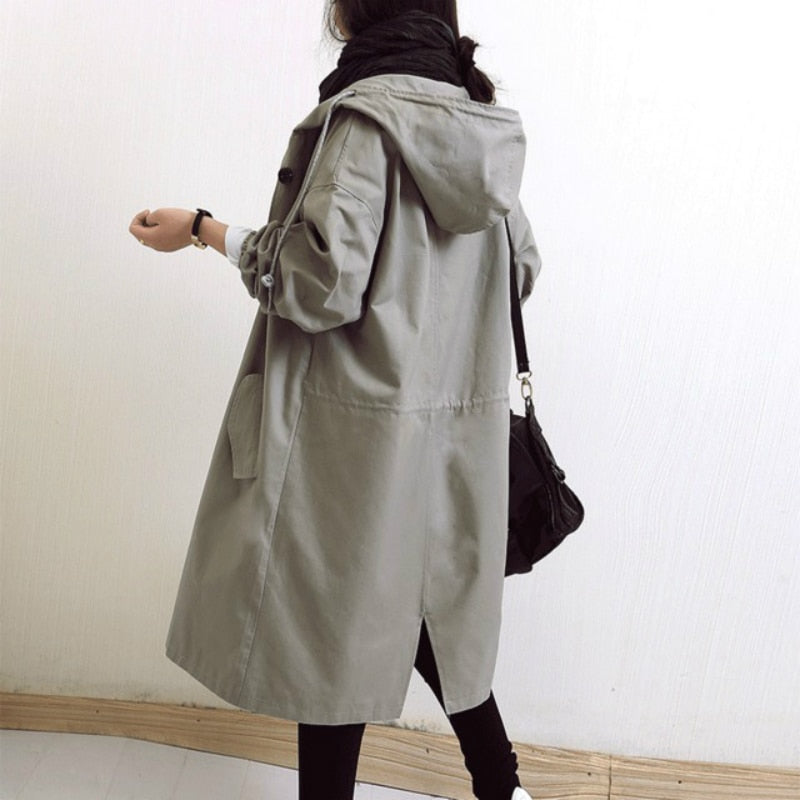 Desiree | Women's Windbreaker Coat with Hooded Design