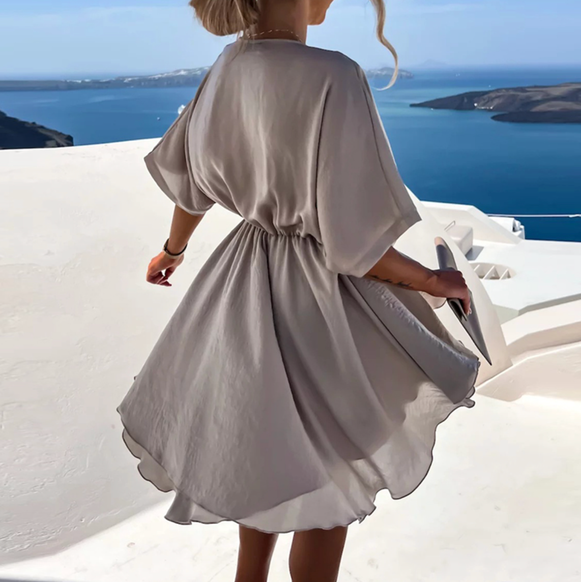 Alina | Women’s Wrap-Style Mini Dress | Breezy