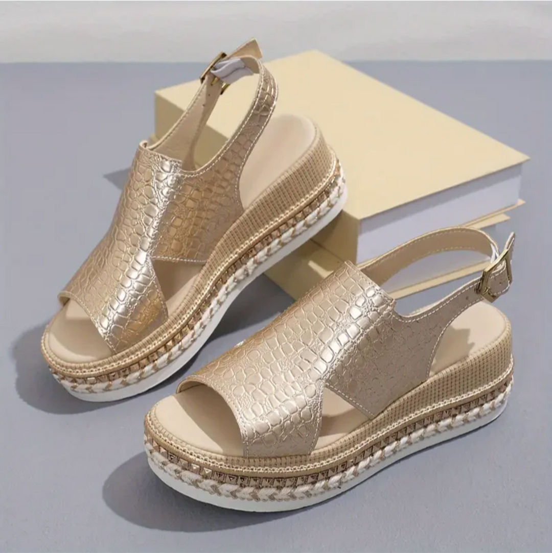 Violette | Women’s Orthopedic Platform Sandals with Slingback Strap | Support
