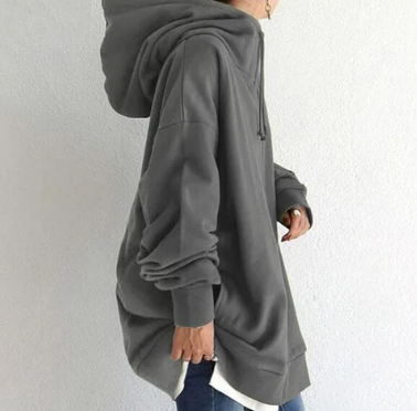 Michelle | Women's Oversized Zip Hoodie with Hood