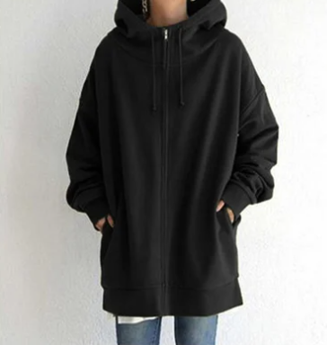 Michelle | Women's Oversized Zip Hoodie with Hood