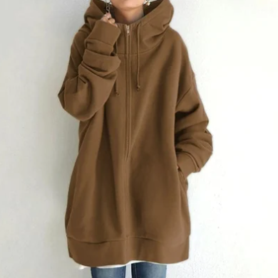 Michelle | Women's Oversized Zip Hoodie with Hood
