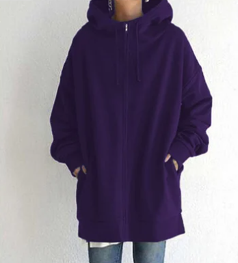 Michelle | Women's Oversized Zip Hoodie with Hood