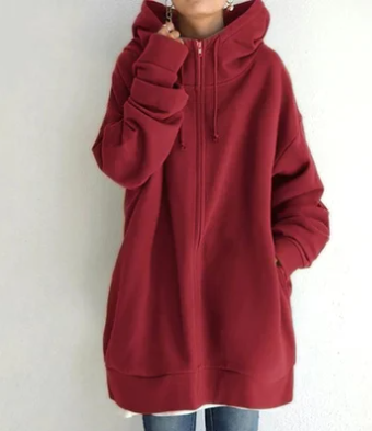 Michelle | Women's Oversized Zip Hoodie with Hood