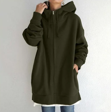 Michelle | Women's Oversized Zip Hoodie with Hood