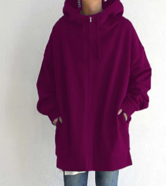 Michelle | Women's Oversized Zip Hoodie with Hood