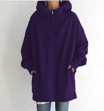 Michelle | Women's Oversized Zip Hoodie with Hood