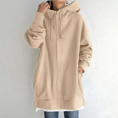Michelle | Women's Oversized Zip Hoodie with Hood