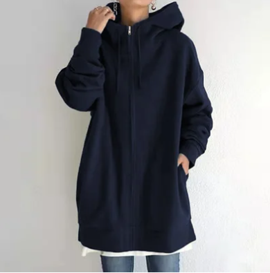 Michelle | Women's Oversized Zip Hoodie with Hood
