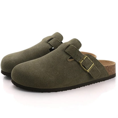 Kamryn | Women’s Closed-Toe Cork Sandals with Adjustable Strap | Perfect