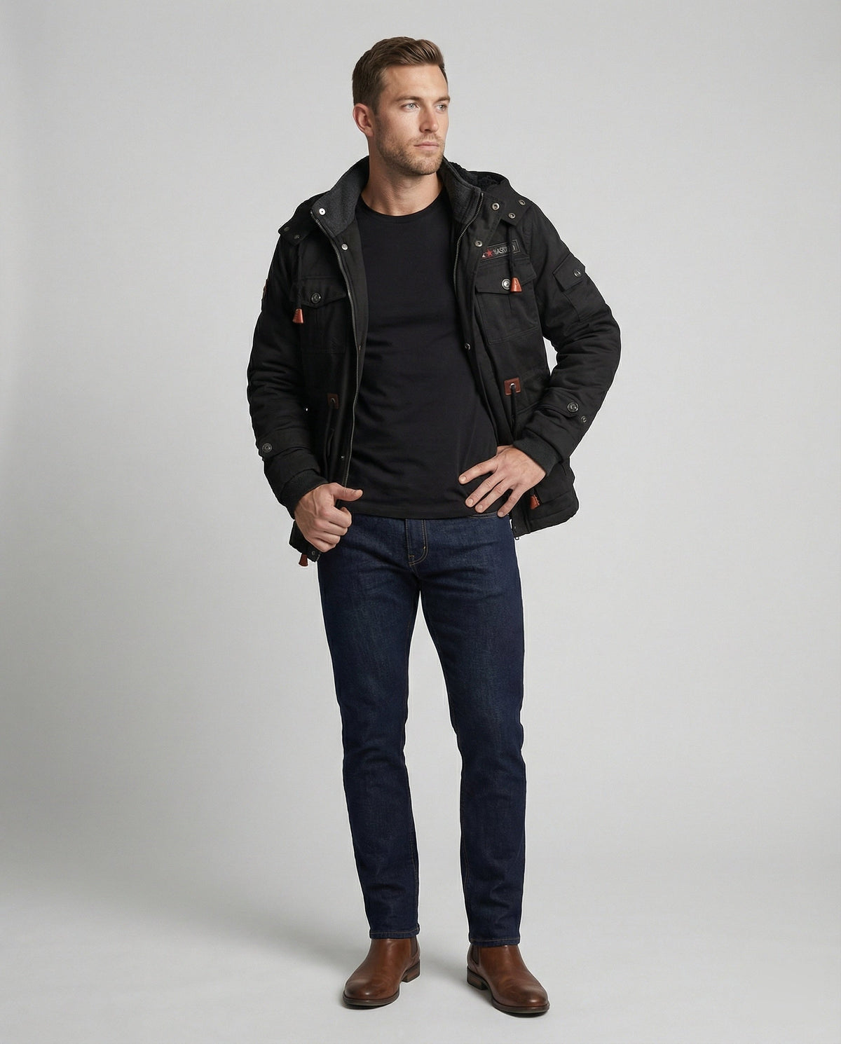 Robert | Men's Polyester Winter Jacket with Warm Lining
