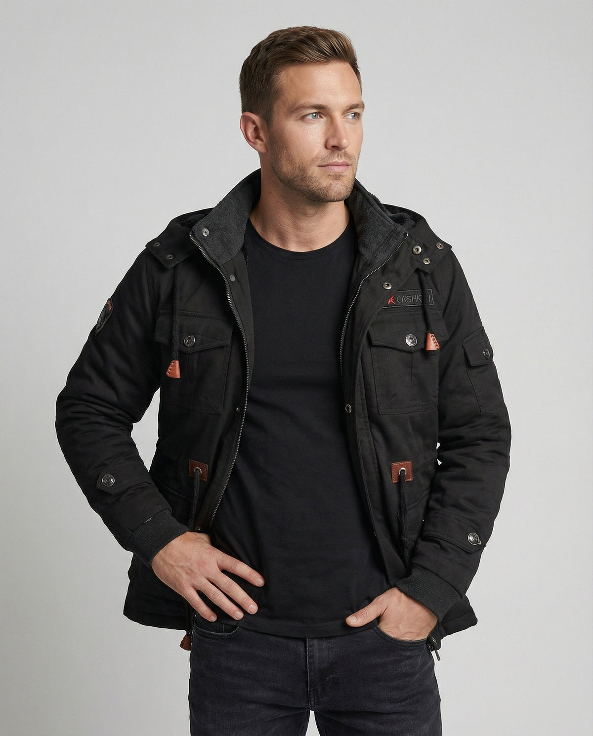 Robert | Men's Polyester Winter Jacket with Warm Lining