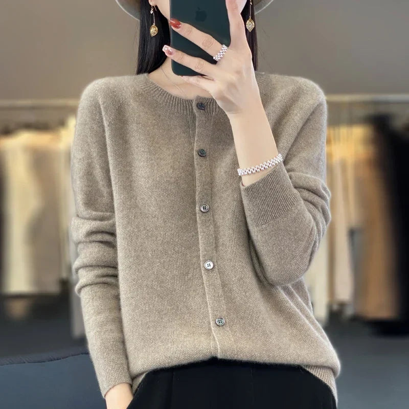 Susan | Knit Cardigan with Buttoned Front