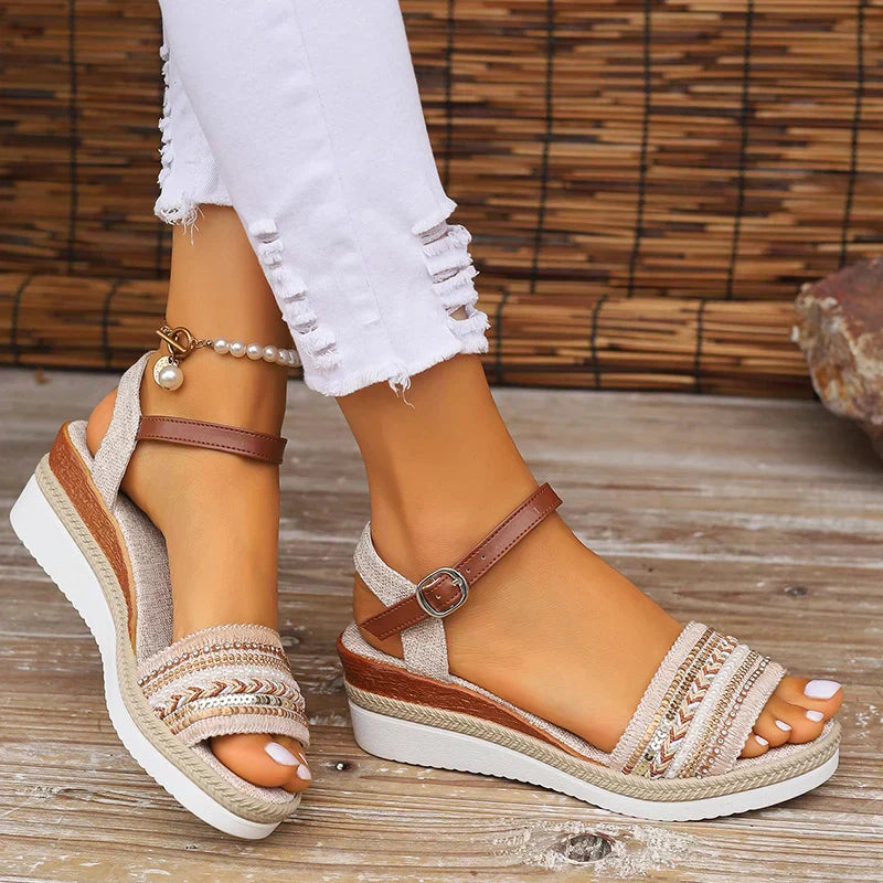 Eleanor | Relaxed Summer Sandals with Platform Sole